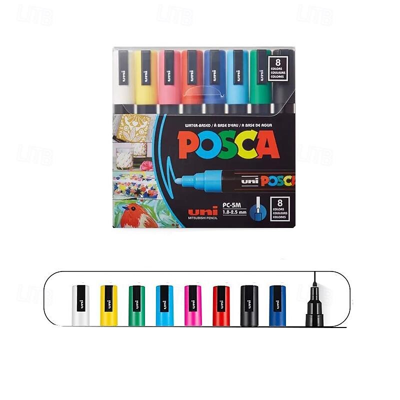 5m Poster Painting Water-Based Pen Set Boxed Acrylic Graffiti Marker Pen4
