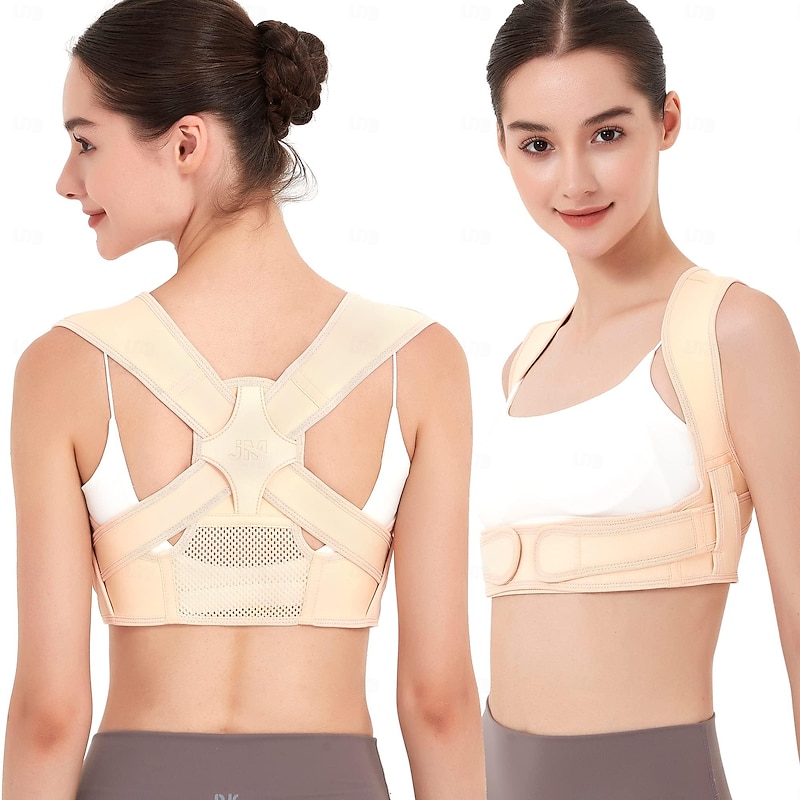Posture Corrector for Women and Men, Breathable Back Brace, Adjustable Posture Corrector for Back, Shoulder and Spine Pain Relief