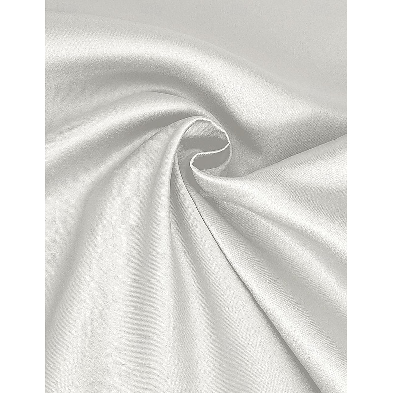 Wedding Dresses A-Line V Neck Half Sleeve Tea Length Satin Bridal Gowns With Draping3