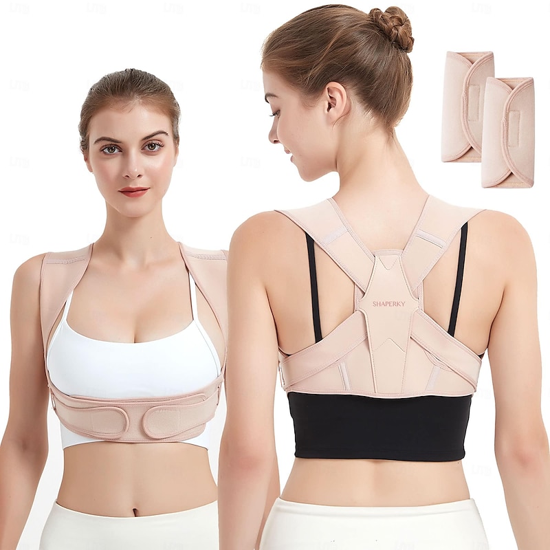 Posture Corrector for Women and Men, Adjustable Upper Back Brace for Posture Hunchback Support and Providing Pain Relief from Neck, Shoulder, and Uppe