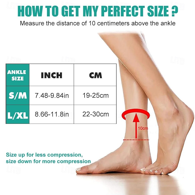 2/4 pairs Neuropathy Socks Compression Socks Ankle Compression Sleeve for Sports: Relieves Plantar Fasciitis, Achilles Tendonitis, Joint Pain, Reduces Swelling, Provides Heel Support2