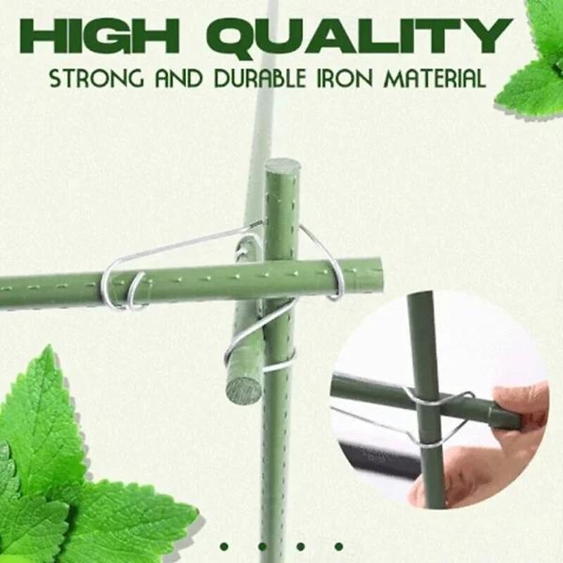 30pcs Plant Connecting Buckles, Plant Grafting Stakes Connector Clip, Garden Stake Climbing Pipe Support Connectors 11/16/20mm3