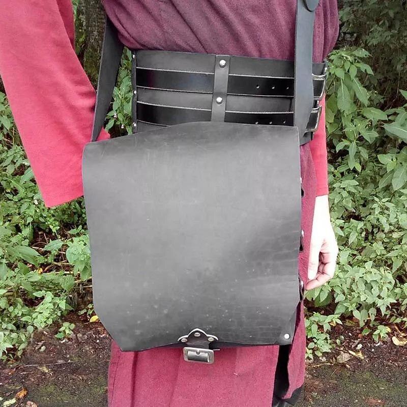 Retro Vintage Medieval Renaissance Cross Body Bag Viking Ranger Elven Fancy Dress Men's Women's Viking Fantasy Halloween Carnival Masquerade LARP Adults Bag2