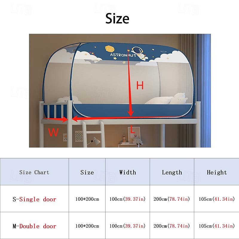 Student Dormitory Mosquito Nets Foldable Mosquito Net for Bunk Bed Mosquito Netting Increase Space Increase Density Gauze Mosquito Tent with Free Installation2