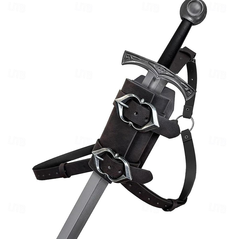 Punk & Gothic Medieval Steampunk Outfits Warrior Fancy Dress Men's Women's Unisex Pirate Halloween Carnival Masquerade Performance Party LARP Adults' Sscabbard All Seasons2