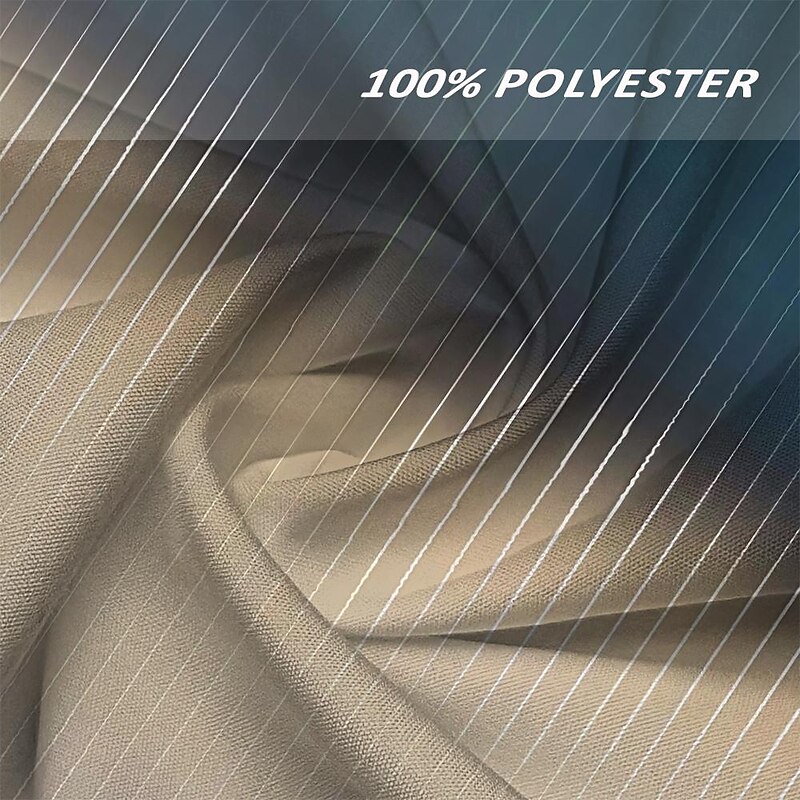 Men's Shirt Dress Shirt Button Up Shirt Geometric Vacation Daily Khaki Long Sleeve Turndown Spring & Summer Clothing Apparel Button Up3