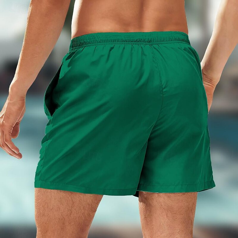 Men's Coconut Tree Colorful Swimming Trunks Board Shorts Swim Shorts Mid Waist Hawaiian Casual Holiday Beach Drawstring with Mesh lining Elastic Waist Designer Clothing Apparel2