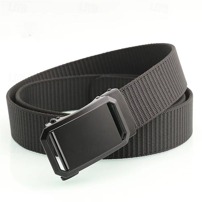 Men's Belt Outdoor Belt Waist Belt Black Blue Nylon Adjustable Heavy-Duty Plain Outdoor Daily2