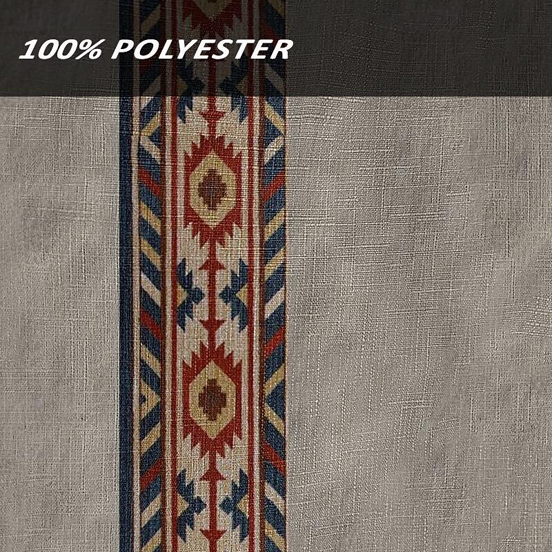 Men's Shirt Button Up Shirt Long Sleeve Casual Daily Summer Spring Fall Stand Collar Print Gray3