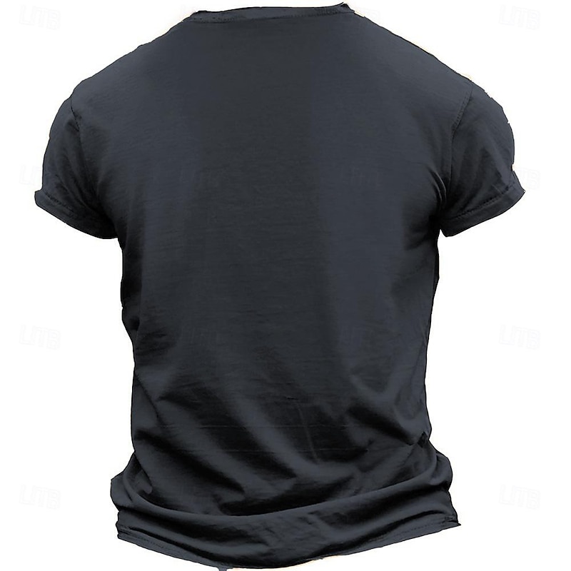 Men's Graphic T Shirt Short Sleeve T shirt 3D Print Crew Neck Shirt Retro Vintage Casual Street Style Sports Outdoor Holiday Going out Black Navy Blue Green Spring & Summer Clothing Apparel S M L XL2