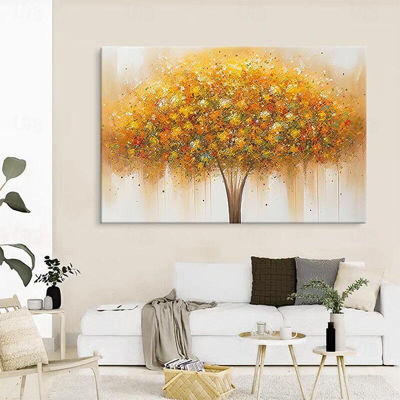 Mintura Handmade Tree Flower Oil Paintings On Canvas Wall Decoration Large Modern Abstract Art Pictures For Home Decor Rolled Frameless Unstretched Painting4