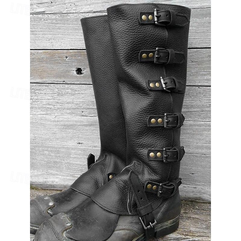 Retro Vintage Medieval Renaissance Shoes Flat Jazz Boots Gaiters Pirate Knight Ritter Viking Fancy Dress Men's Women's Unisex Masquerade Event / Party Masquerade Adults' Shoe Cover All Seasons2