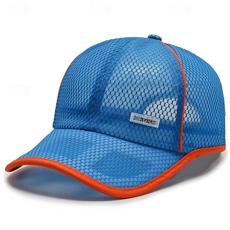 Men's Baseball Cap Sun Hat Trucker Hat Mesh Cap Black White Polyester Mesh Fashion Casual Street Daily Plain Adjustable Sunscreen Breathable4