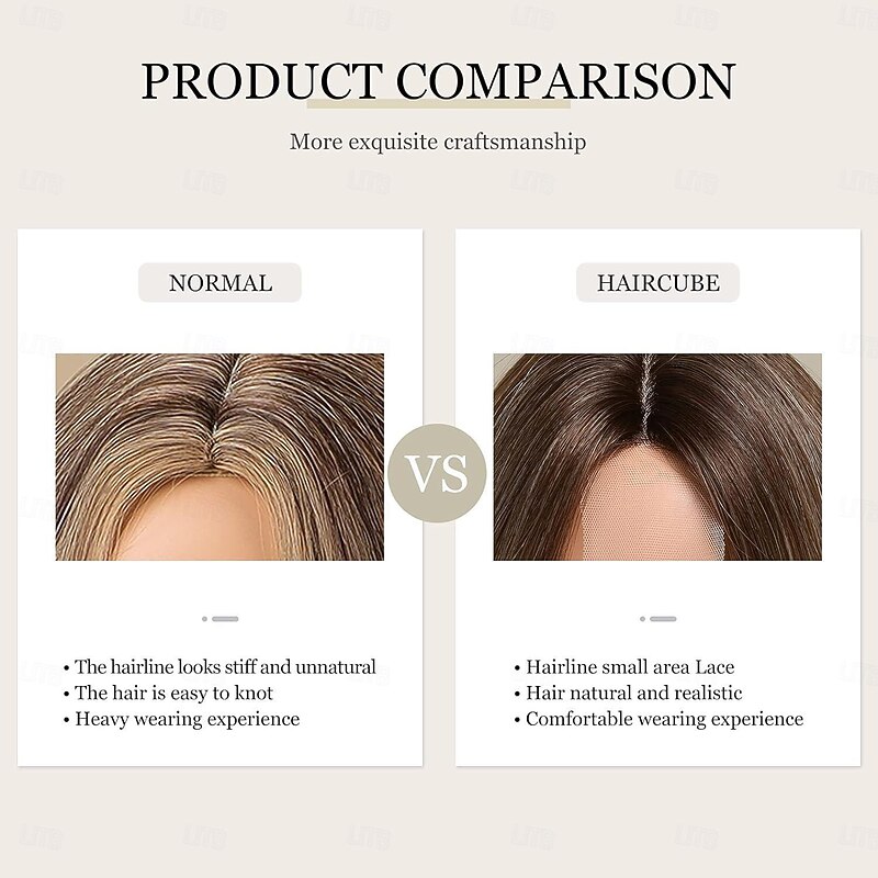 Bob Wig Lace Front Short Bob Wig Heat-Resistant Fiber Perfectly Matches 12 Inches Copper Brown Brown Light Blonde Light Blonde Black Blonde3