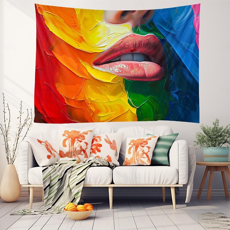 June Pride Month Pride Month LGBTQ LGBT Love Rainbow Hanging Tapestry Happy Pride Outdoor Decoration2