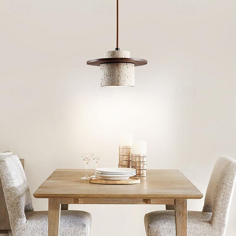 Natural Stone Shade Pendant Light Japanese Wabi Sabi Hanging Lamp with E27 Base Bedside Restaurant Kitchen Aisle Bar Club Suspension Lamp3