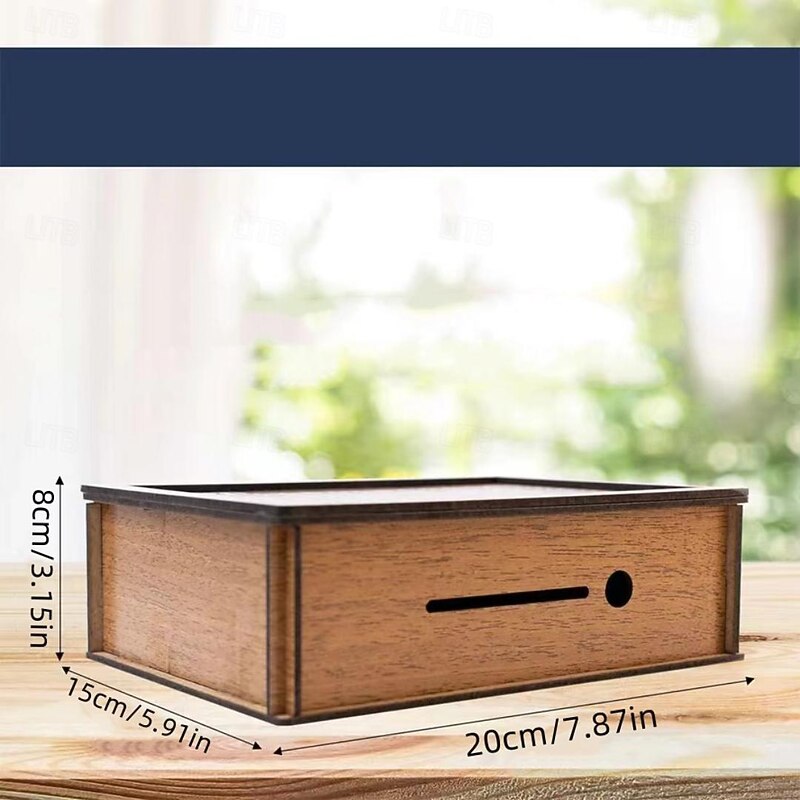 Piggy Bank for Adults Kids, Wooden Coin Bank for Boys and Girls, Adults Money Box with Counter for Savings Goal $10000 Best Gift for Friends (Deep Brown, 10000 Dollar)3