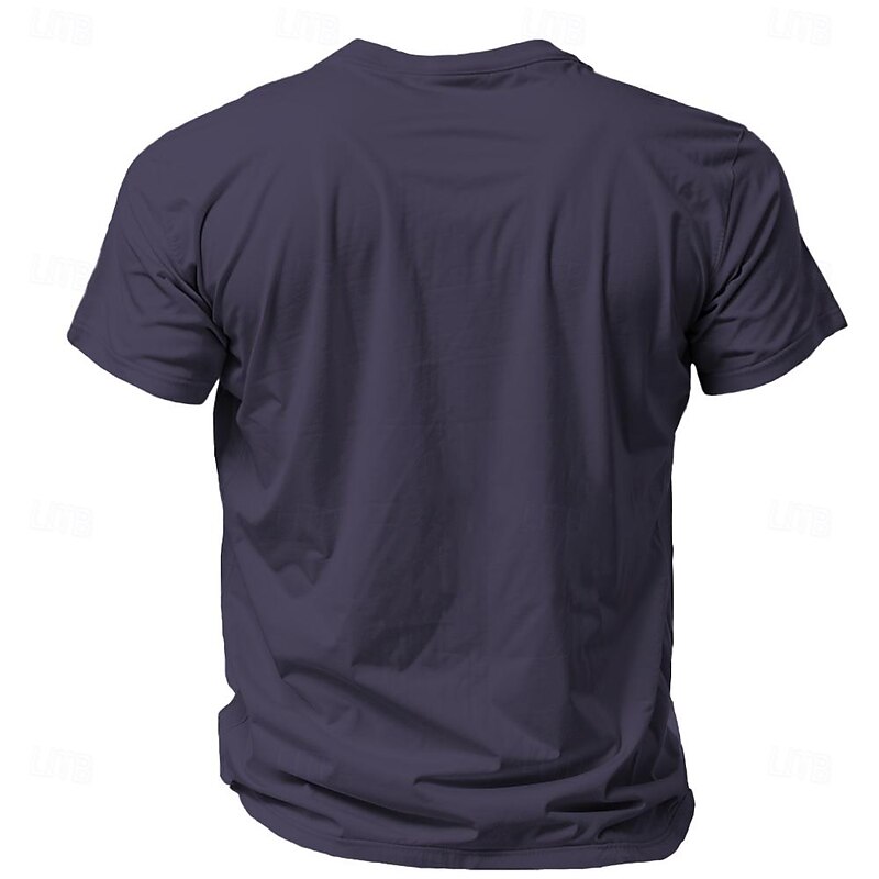 Men's Graphic Cowboy T Shirt Short Sleeve T shirt 3D Print Crew Neck Shirt Retro Vintage Casual Street Style Sports Outdoor Holiday Going out Black Navy Blue Purple Spring & Summer Clothing Apparel S2