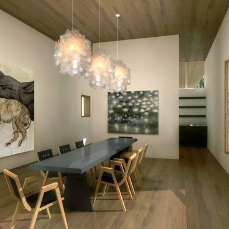 Led Chandelier French Medieval Design Metal Shell Natural Cream Style Dining Room Bar Cafe Warm Light 1-Light 28-80Cm 110-120V 220-240V2