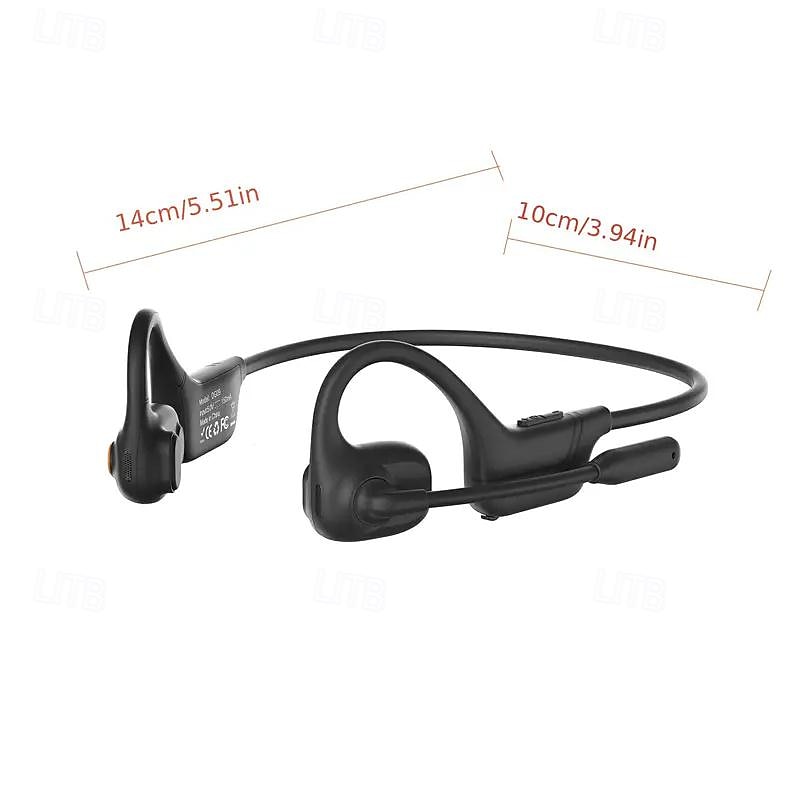 2024 Latest Original ENC Air Conduction Headset Open-Ear StereoWireless Headset With Air-Canceling Boom Microphone OnlineMeeting/Online Teaching/Office Home Business/Driving4