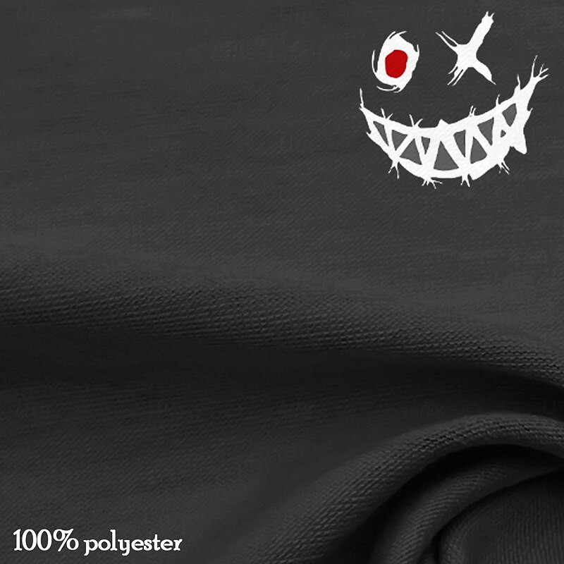 Smile Face Men's Ethnic Style 3D Print T shirt Tee Henley Shirt Casual Daily T shirt Black Khaki Short Sleeve Henley Shirt Summer Clothing Apparel S M L XL XXL 3XL3