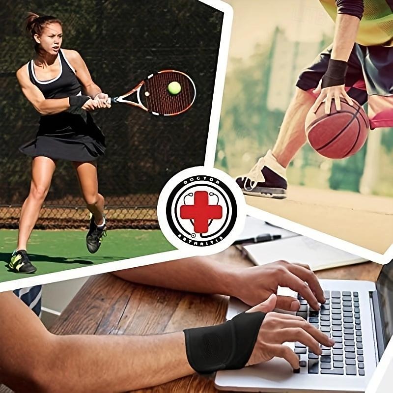 2pcs Carpal Tunnel Wrist Brace, Comfortable Adjustable Wrist Protector For Left And Right Hand4