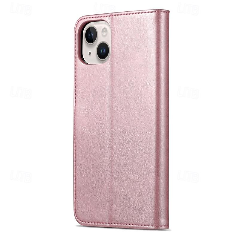 Phone Case For iPhone 16 15 14 Pro Max Plus 13 12 11 Pro Max Mini Wallet Case Full Body Protective Kickstand Card Slot Retro TPU PU Leather4