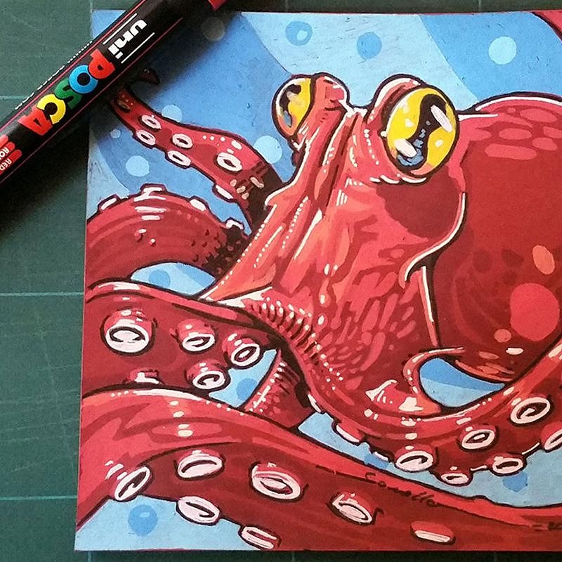 5m Poster Painting Water-Based Pen Set Boxed Acrylic Graffiti Marker Pen2