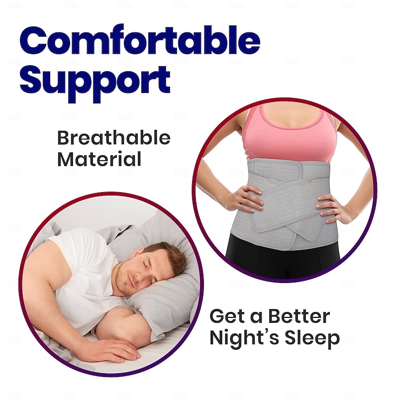 Abdominal Binder Post Surgery Tummy Tuck - Postpartum Belly Band Wrap  Post C Section Belly Binder Recovery Stomach Compression Hernia Belt For Men amp Women After Pregnancy, Hysterectomy3