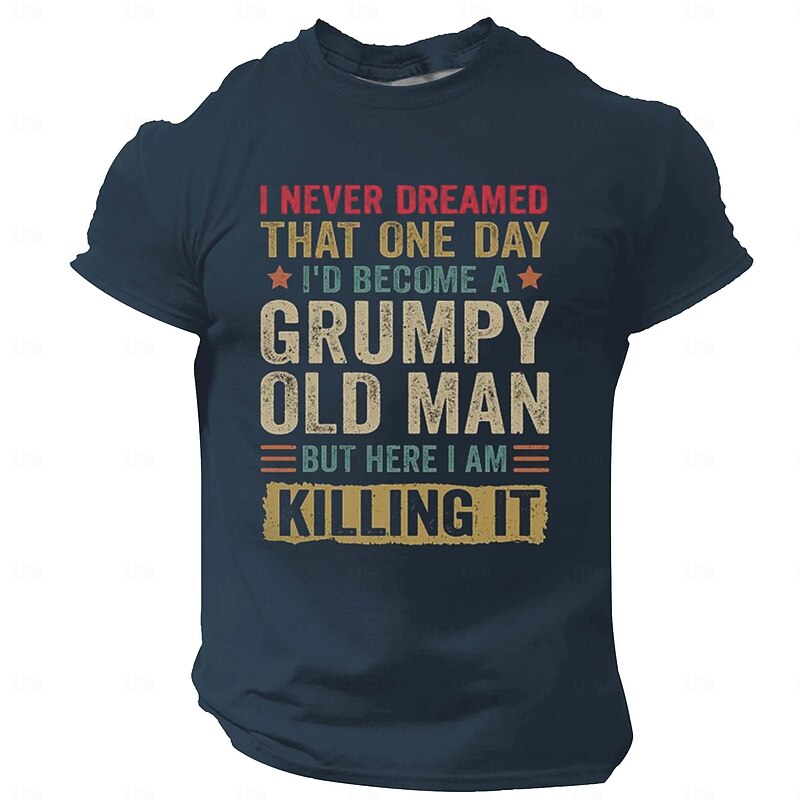 Men's Graphic T Shirt Short Sleeve T shirt 3D Print Crew Neck Shirt Casual Street Style Holiday Going out Blue 2# Blue 1# Black Spring & Summer Clothing Apparel S M L XL 2XL 3XL3