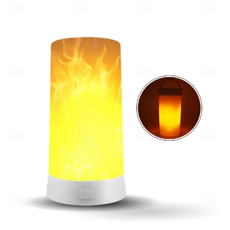 LED Flame Light USB Rechargeable Flicking Flame Candles Fire Lanterns Outdoor Hanging Lamps For Party Garden Camp Christmas for hotel/catering/event holding2