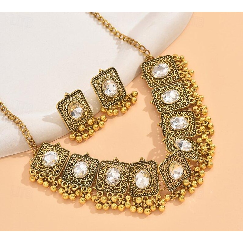 Jewelry Set For Women's Wedding Party Evening Gift Alloy Fancy4