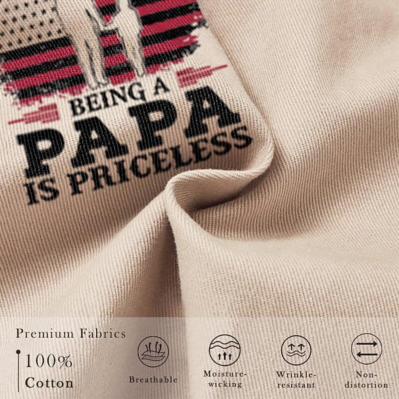 Father's Day papa shirts Papa Print Men's Cargo Shorts Cotton Drawstring Classic Cargo Stretch Short with Multiple Pockets Sports Outdoor Fashion Designer Shorts4