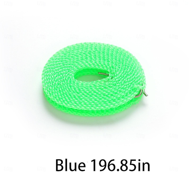 3PCS Windproof Nylon Clothes Drying Rope Pink Blue Green Adjustable Clothes Drying Rope Travel Clothing Line Portable Laundry Line Suitable For Indoor And Outdoor Camping Family Hotels4