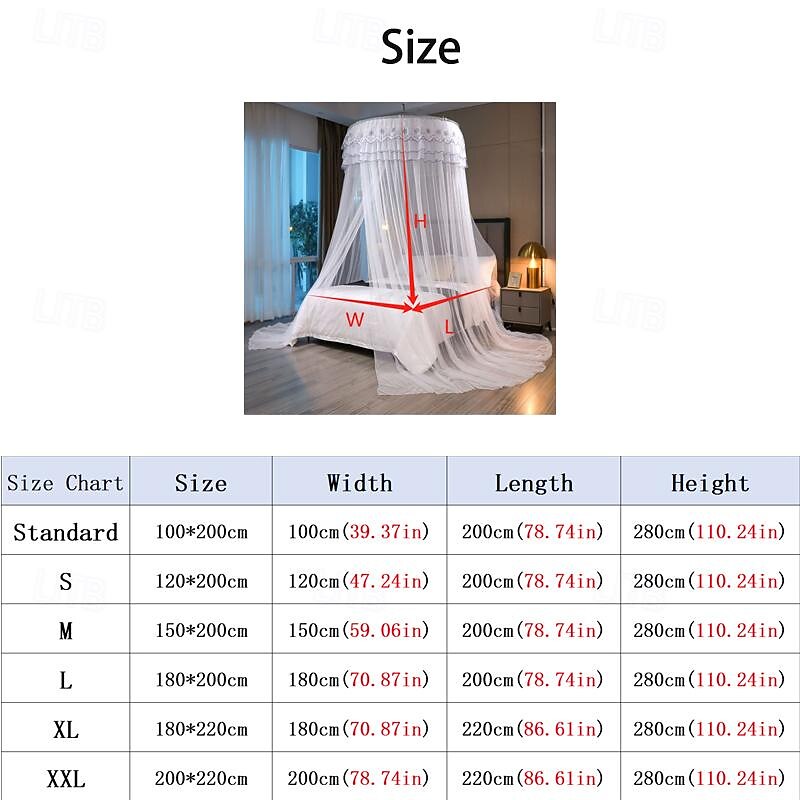 Princess Style Dome Mosquito Net Density Gauze Household Nets Extra Space Mosquito Net Butterfly Floral Series for Bedroom Floor Hem2
