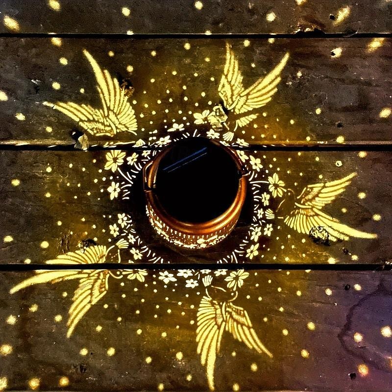 1pc Hummingbird Solar Lantern Lights, Outdoor Hanging Metal Decor Lanterns-Waterproof LED Decorative Light for Garden Patio Yard Lawn Backyard Front Porch As Gifts for Mom Grandma Women4