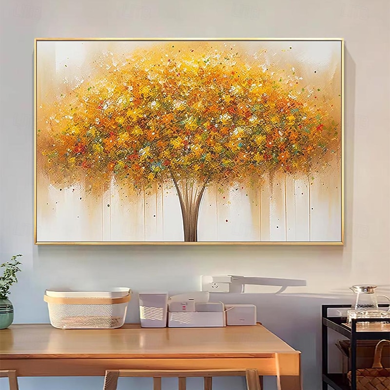 Mintura Handmade Tree Flower Oil Paintings On Canvas Wall Decoration Large Modern Abstract Art Pictures For Home Decor Rolled Frameless Unstretched Painting2