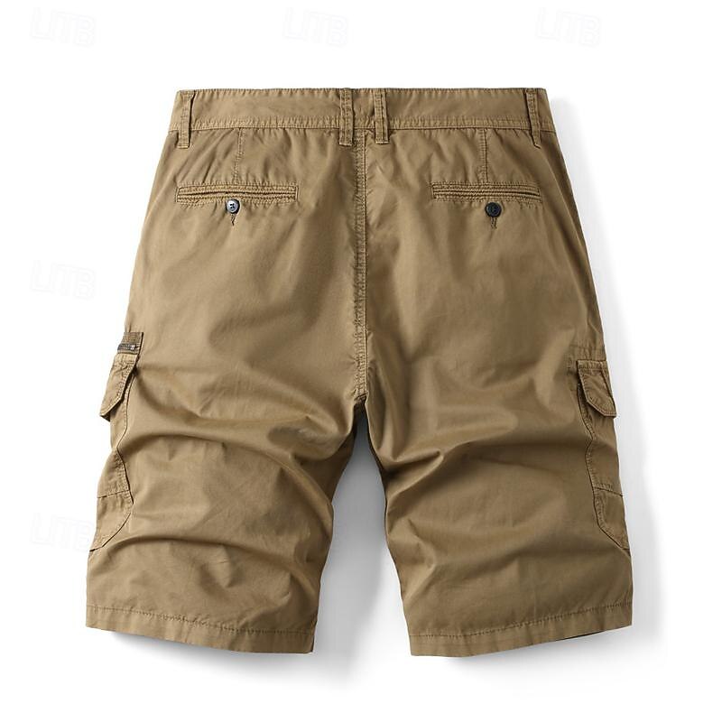 Men's Tactical Shorts Cargo Shorts Shorts Button Multi Pocket Plain Wearable Short Outdoor Daily Going out Fashion Classic Black Blue2