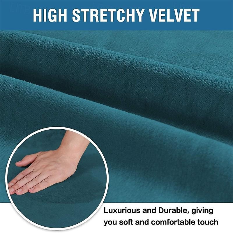 Velvet Dining Chair Slipcovers Stretch Dining Chair Slipcovers Set Of 2 Parson Chair Covers Chair Protectors Dining Slipcovers Washable Strong Thick2