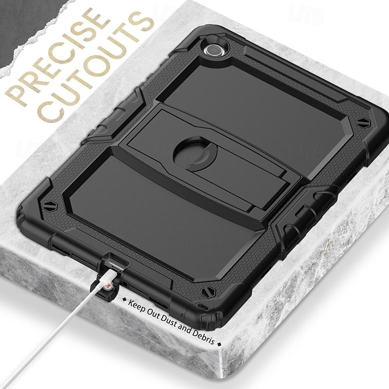 Tablet Case Cover For Samsung Galaxy Tab A9 8.7" A8 10.5'' A7 Lite 8.7'' A7 10.4'' A 8.0" A9 Plus 11" Portable Armor Defender Rugged Protective with Adjustable Kickstand Armor PC Silicone4