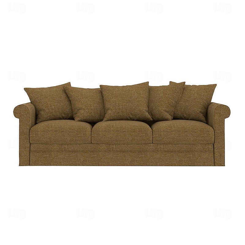 3 Seater Sofa Cover Solid Color 100% Polyester Slipcovers GRONLcover LITB PRIME cover2