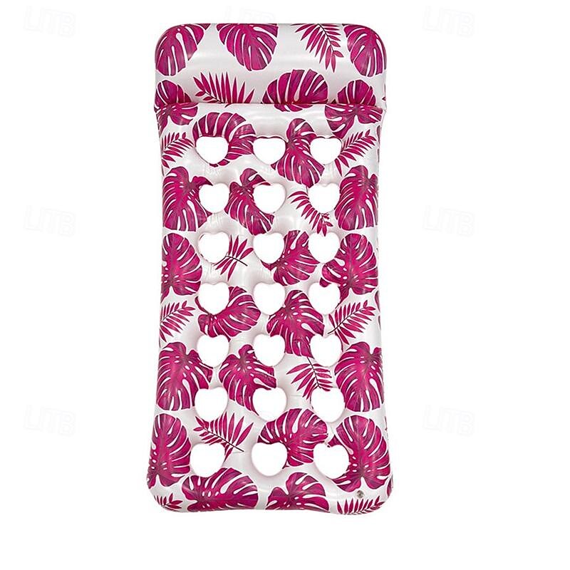 Pvc Inflatable Floating Row In Swimming Pool Foldable Water Net Fabric Striped Hammock Adult Amusement Lounge Chair Floating Bed3