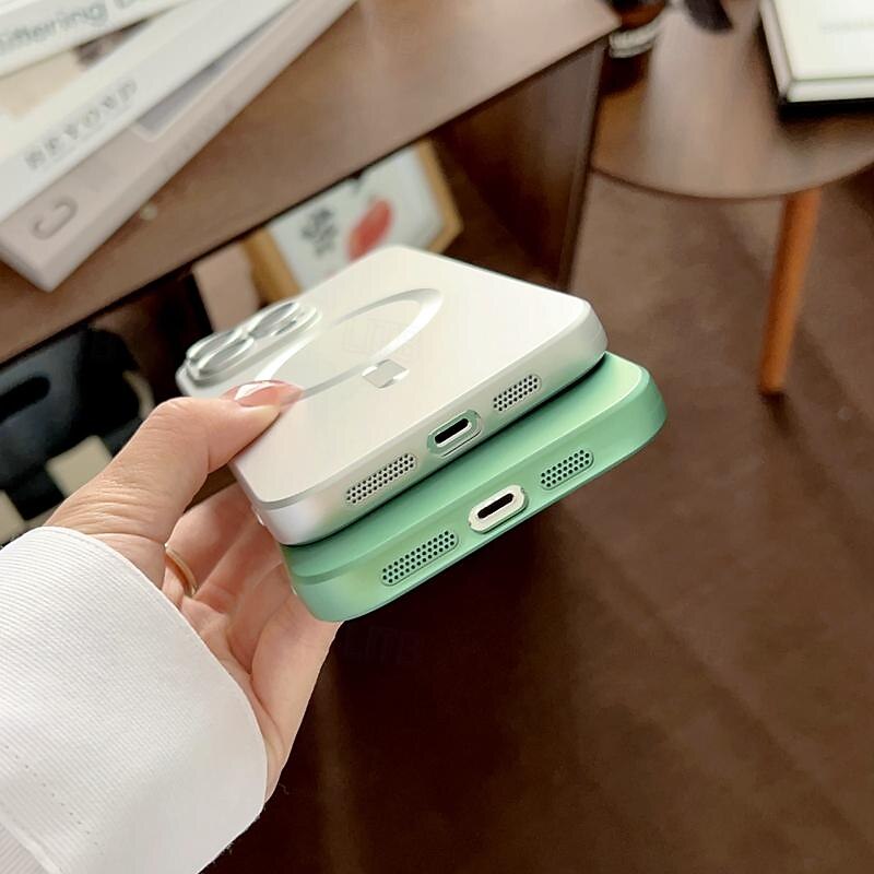 Phone Case For iPhone 17 Pro Max 17 Air 16 15 14 Pro Max Plus 13 12 11 Pro Max Back Cover Support Wireless Charging Shockproof TPU Plating4