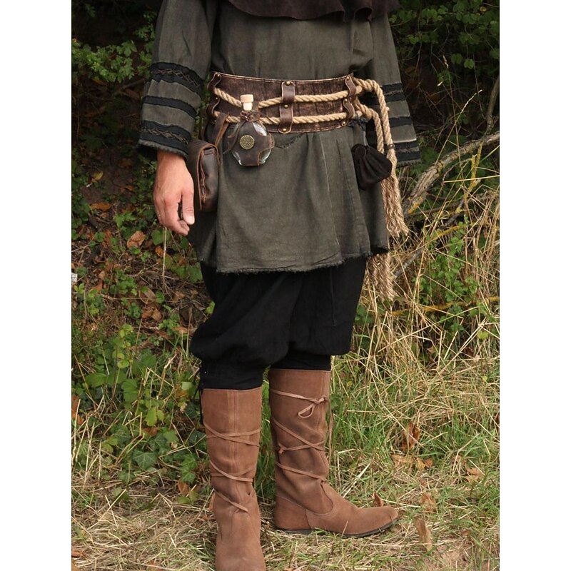 Medieval Renaissance Steampunk Cosplay Costume Waist Belt Warrior Viking Celtic Knight Fancy Dress Men's Women's Halloween Masquerade Performance Stage LARP Adults' Belt Waist Belt All Seasons4