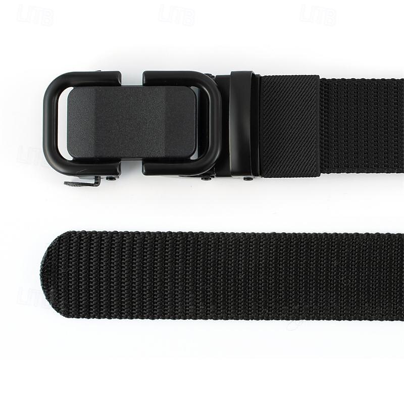 Men's Belt Nylon Belt Outdoor Belt Waist Belt Black Navy Blue Nylon Adjustable Heavy-Duty Plain Outdoor Daily 6