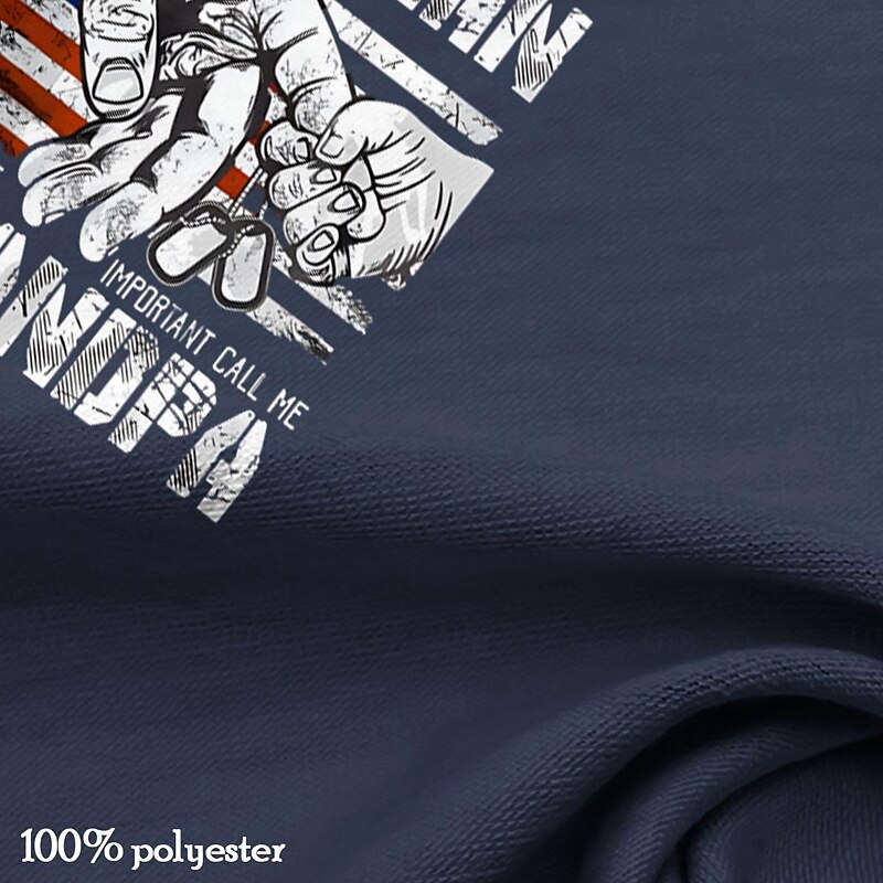 Veterans Day Men's Patriot Patriotic Veteran Veterans T shirt Short Sleeve T shirt 3D Print Crew Neck Shirt Daily Street Style Street Dads Day Gifts Black Red Blue Summer Spring Clothing Apparel S M3