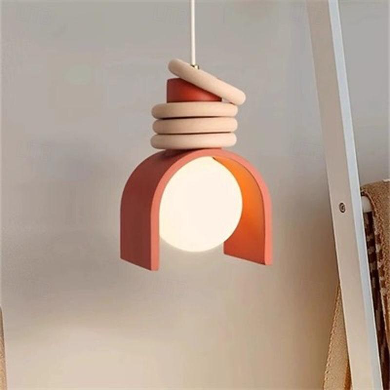 LED Pendant lamp Warm White Pendant lamp Metal Hanging lamp Height Adjustable Ceiling Pendant lamp Bedroom Bar Cafe Office Table Hanging Lamps 110-240V4
