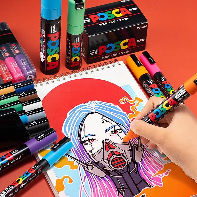 5m Poster Painting Water-Based Pen Set Boxed Acrylic Graffiti Marker Pen