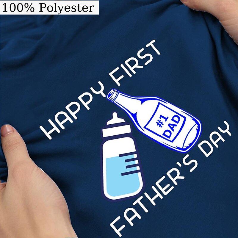 Men's Word Letter Wine bottle T Shirt T shirt 3D Print Crew Neck Shirt Daily Casual Festival Casual Daily Red Blue Green Summer Spring Clothing Apparel S M L XL XXL XXXL3