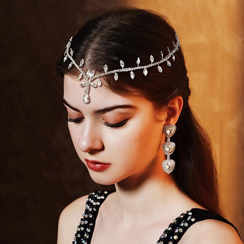 Crown Tiaras Headbands Headpiece Rhinestone Alloy Wedding Luxury Retro With Crystals Pure Color Headpiece Headwear2